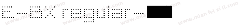 E-BX regular字体转换